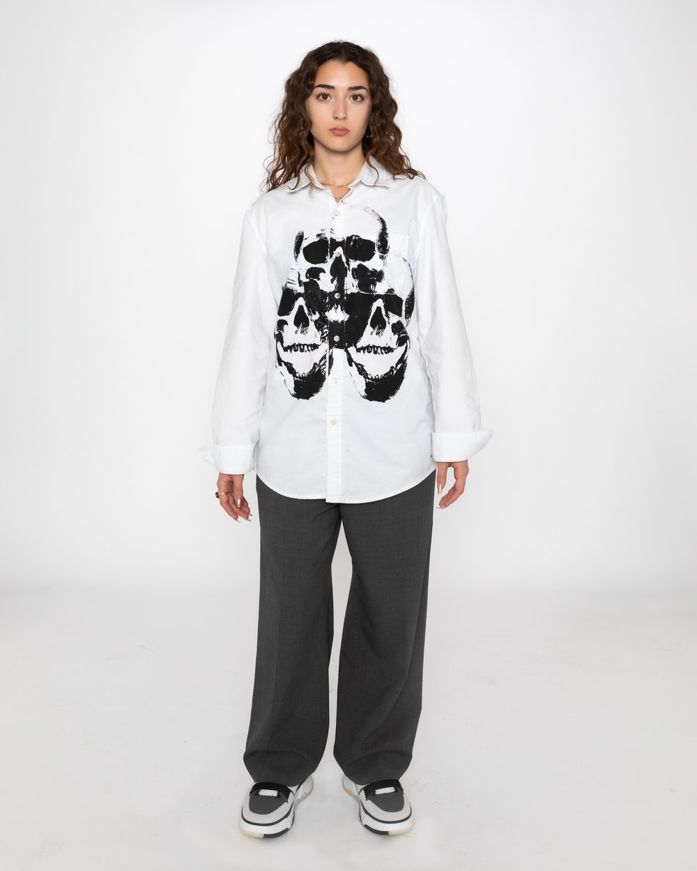 Triple Skull Button Up 