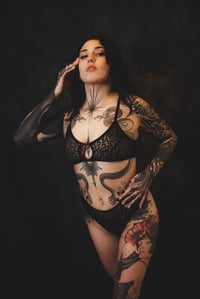 Image 3 of Black Leo Lace Bra