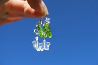 Image 1 of star and leaf earrings