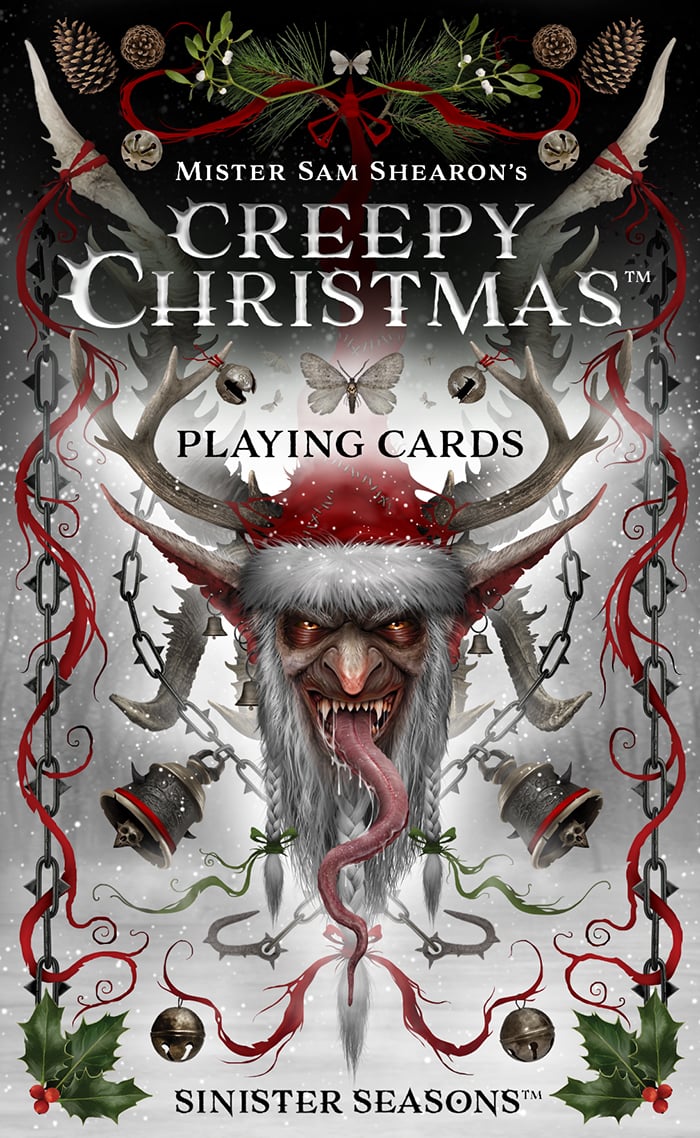 Creepy Christmas 'Large Sized' Playing Cards.