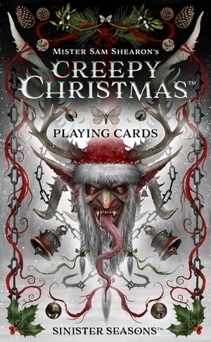 Creepy Christmas 'Large Sized' Playing Cards.