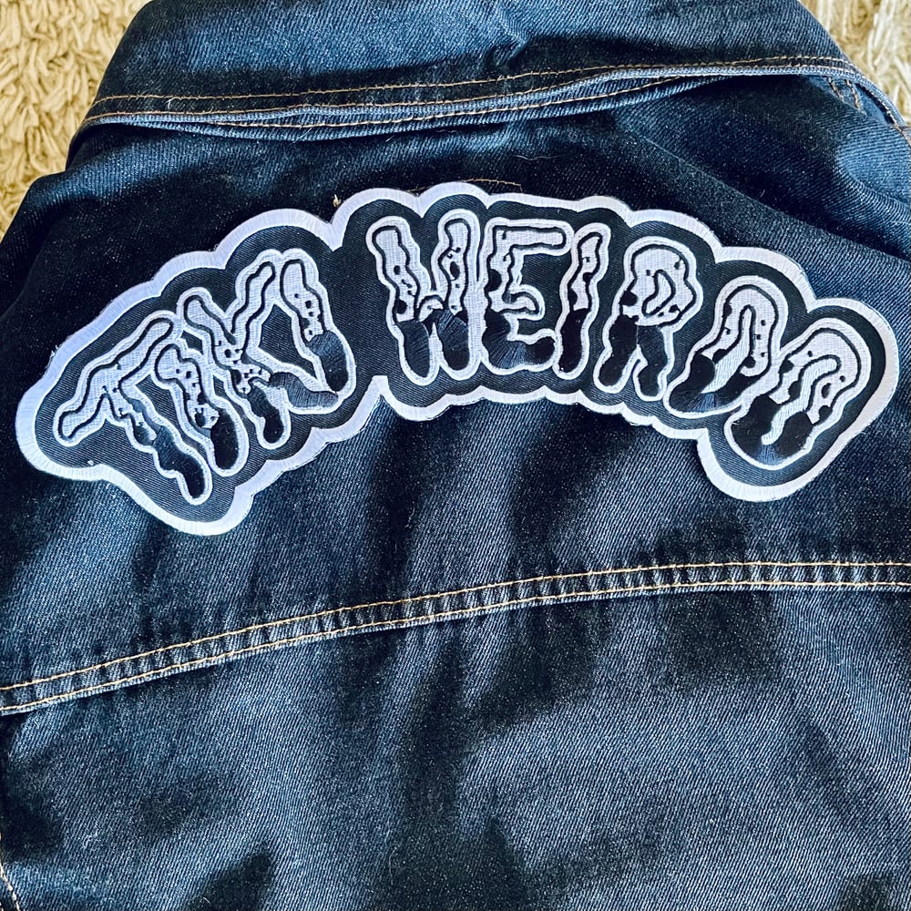 TIKI WEIRDO 12" Embroidered Sew-On/Iron-on Rocker Back Patch