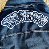 Image 1 of TIKI WEIRDO 12" Embroidered Sew-On/Iron-on Rocker Back Patch