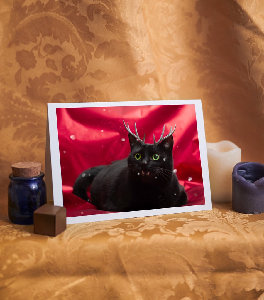 Image of Happy Meow-lidays Greeting Card