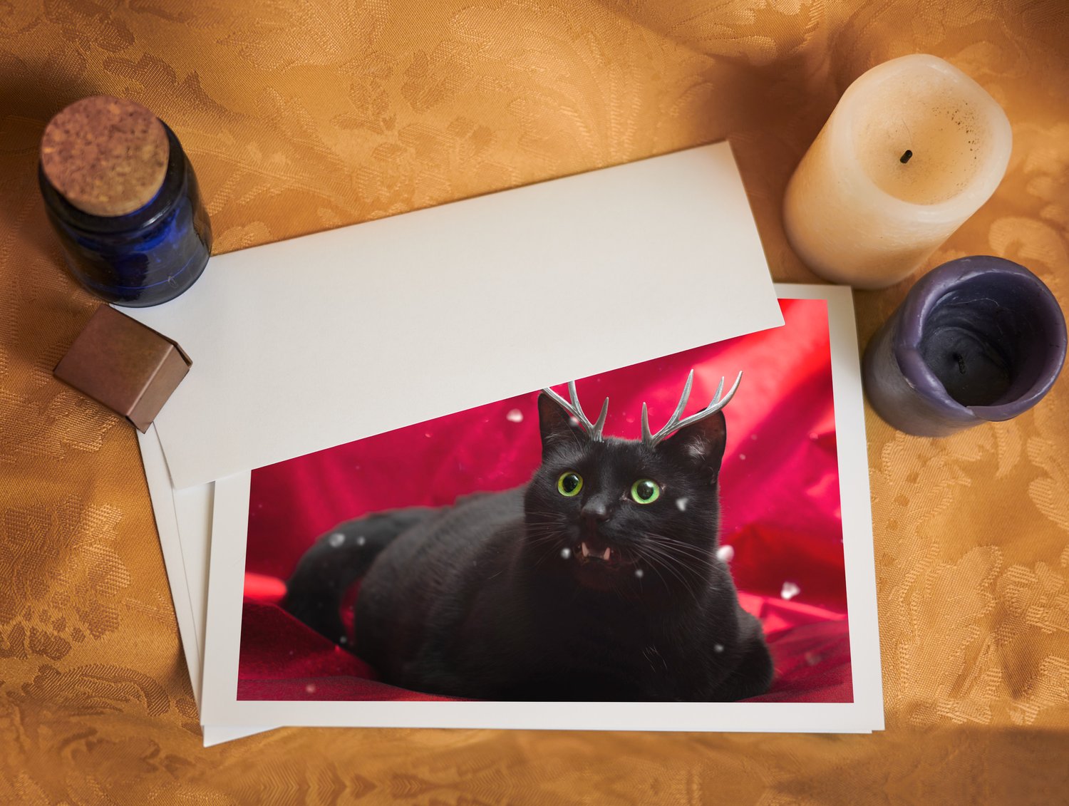 Image of Happy Meow-lidays Greeting Card