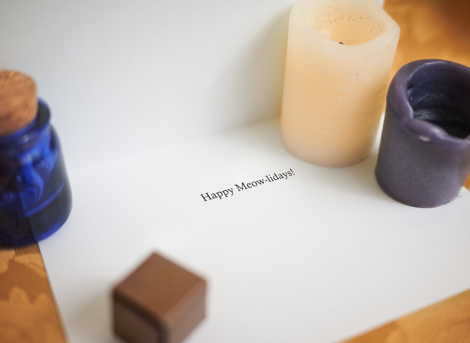 Image of Happy Meow-lidays Greeting Card