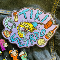 Image 1 of TIKI WEIRDO 6" Full-Color Embroidered Sew-On/Iron On Patch