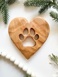 Image 1 of Handmade Paw Print Heart