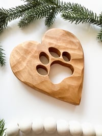 Image 3 of Handmade Paw Print Heart