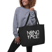 Image 3 of N8NOFACE Scratch Classic Logo Large organic tote bag (20″ × 14″)