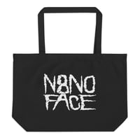 Image 1 of N8NOFACE Scratch Classic Logo Large organic tote bag (20″ × 14″)