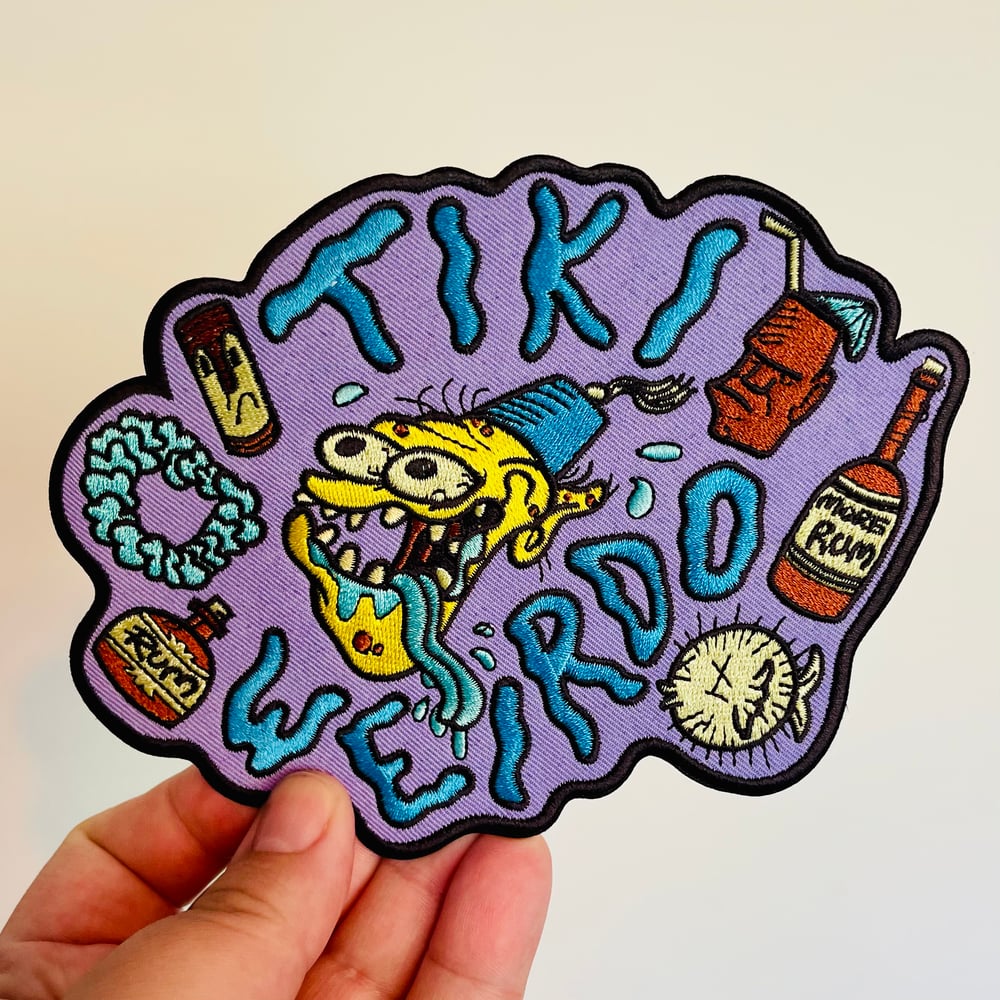 TIKI WEIRDO 6" Full-Color Embroidered Sew-On/Iron On Patch