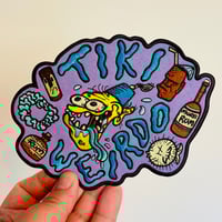 Image 4 of TIKI WEIRDO 6" Full-Color Embroidered Sew-On/Iron On Patch