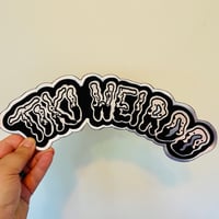 Image 5 of TIKI WEIRDO 12" Embroidered Sew-On/Iron-on Rocker Back Patch