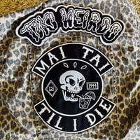 Image 2 of TIKI WEIRDO 12" Embroidered Sew-On/Iron-on Rocker Back Patch