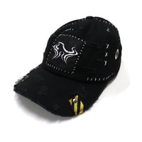 Image 1 of Black Distressed 2 - Solid Hat
