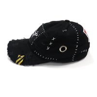 Image 2 of Black Distressed 2 - Solid Hat