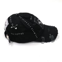 Image 4 of Black Distressed 2 - Solid Hat