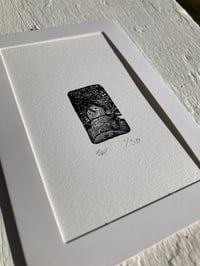 Image 1 of The Snowman - Christmas Card Wood Engraving