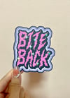 bite back holo vinyl sticker