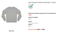 Image 2 of Pre-order light grey logo sweatshirt