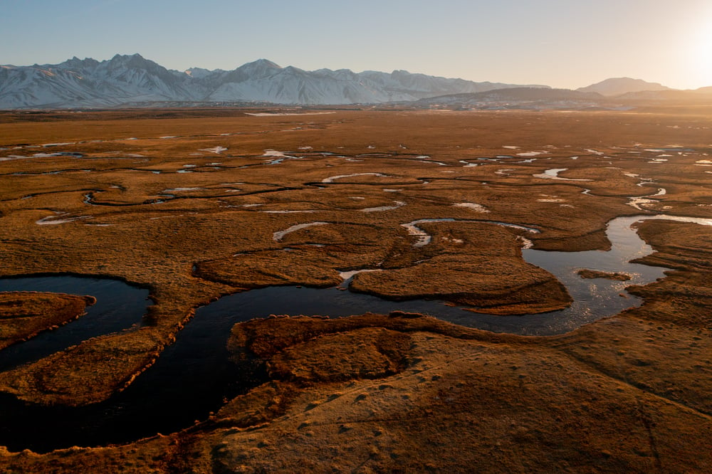 Image of Owens Valley, 395 Mammoth, California.