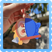 bandana waddle dee❄️ frosted acrylic charm