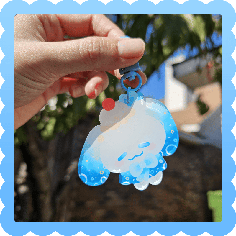 Image of soda float blue flavor❄️ acrylic charm