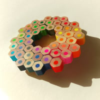 Image 1 of colour spectrum brooch