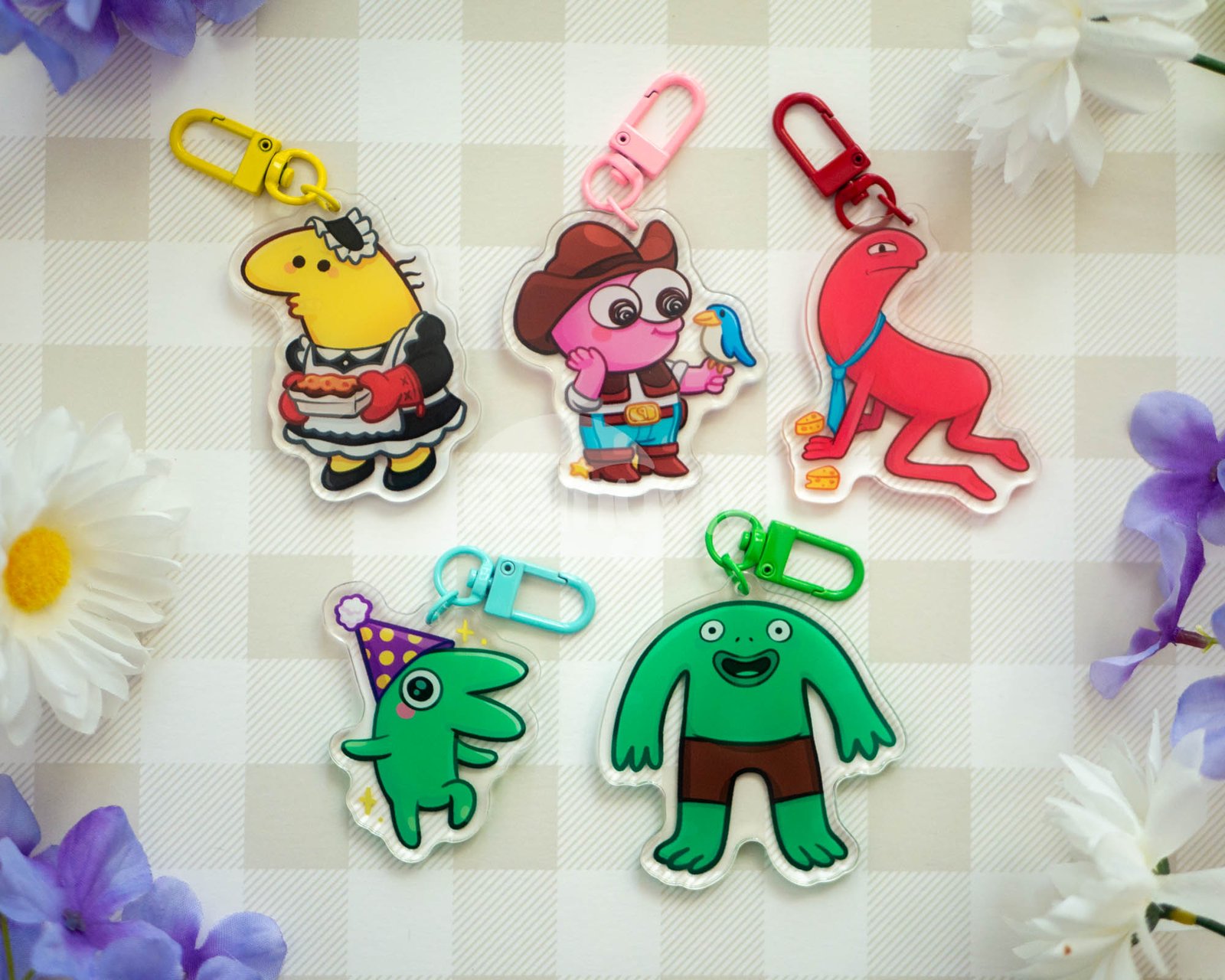 Smiling Friends Acrylic Keychains | RainyViv