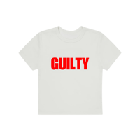 GUILTY  White Baby tee