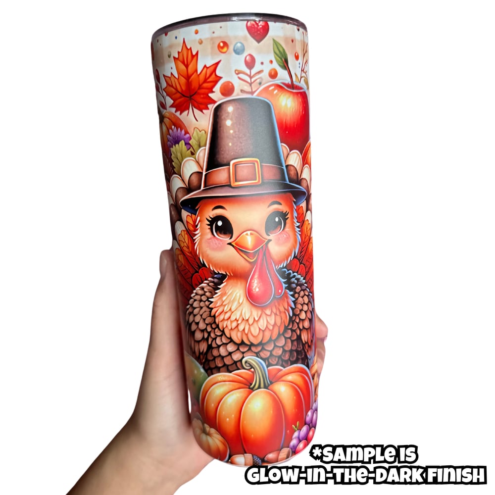 Image of Thanksgiving Turkey 20oz Tumbler🦃🧡