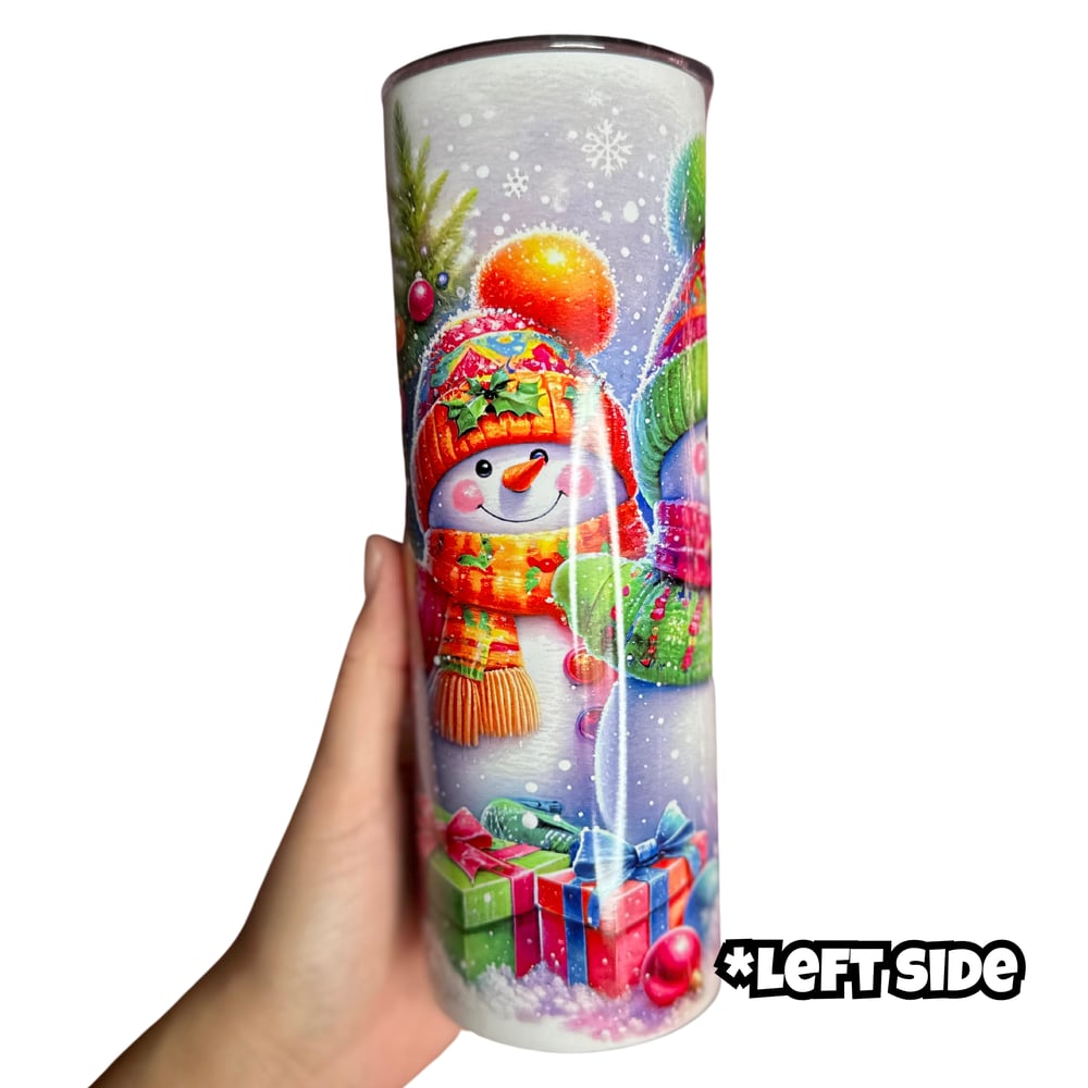 Image of Holiday Snowmen 20oz Tumbler⛄️💖