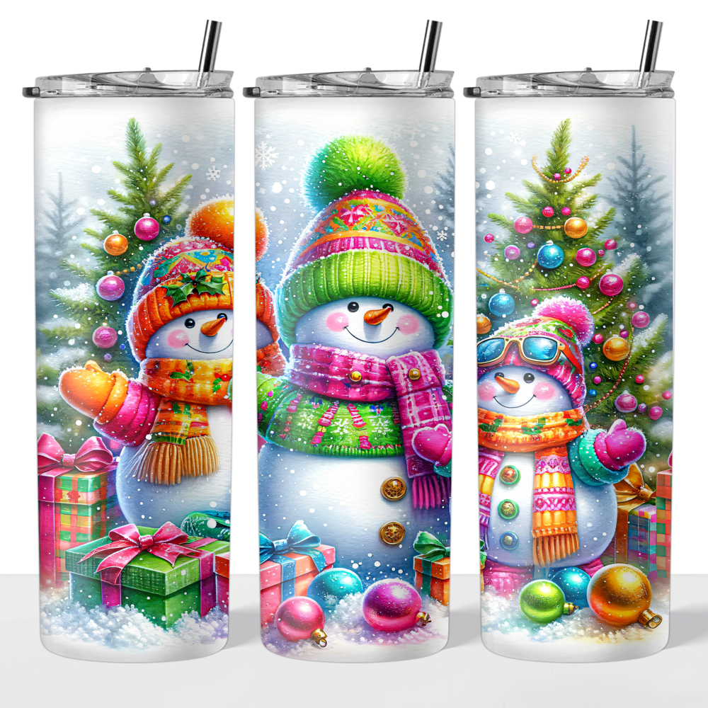 Image of Holiday Snowmen 20oz Tumbler⛄️💖