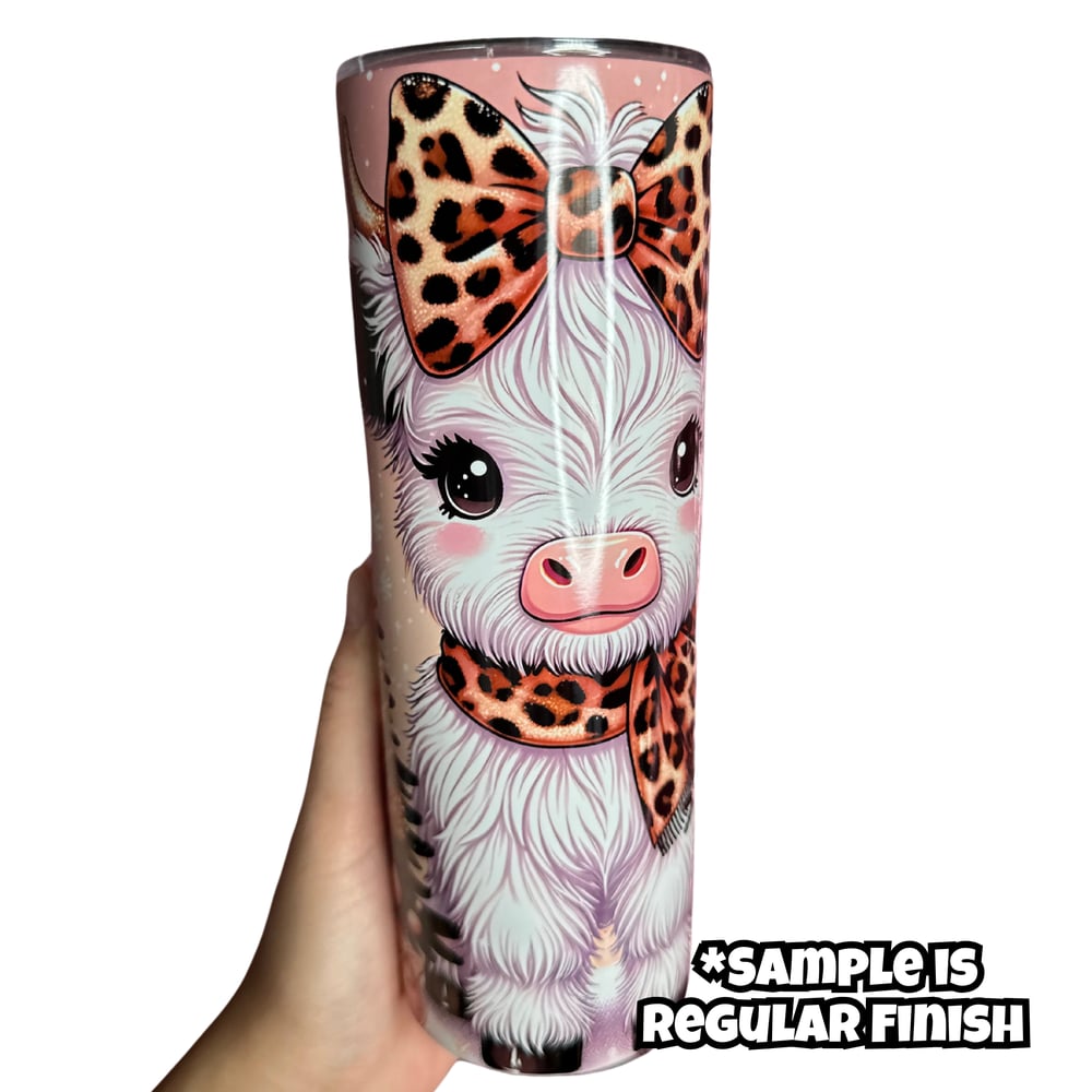 Image of Holiday Cow #2 20oz Tumbler🐮🤍