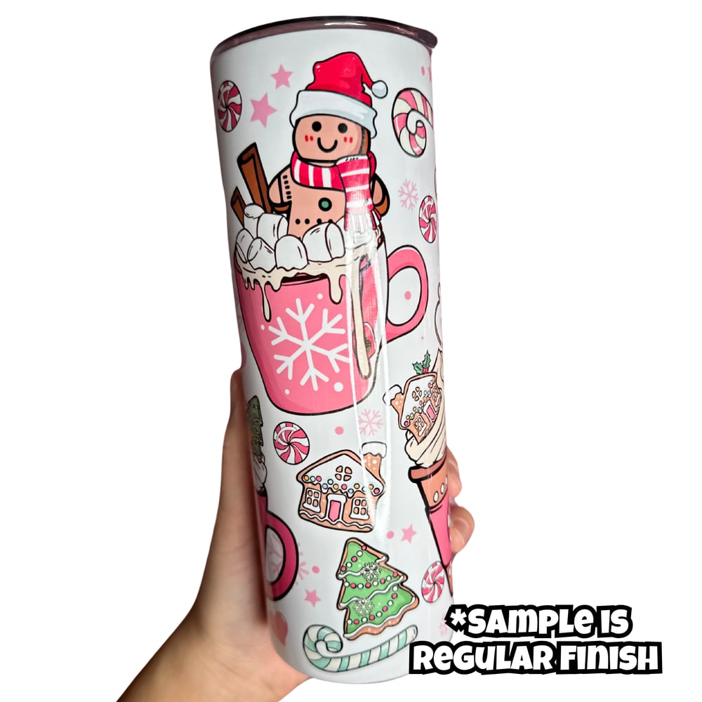 Image of Pink Holiday Drinks 20oz Tumbler🎄💖