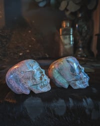 Image 4 of Rhodonite skulls