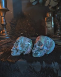 Image 3 of Rhodonite skulls