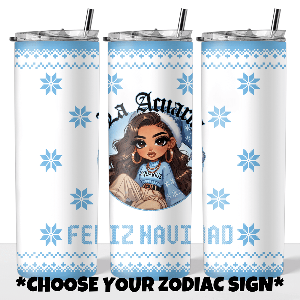 Image of Latina Zodiac 20oz Tumbler (Select Your Zodiac)💕