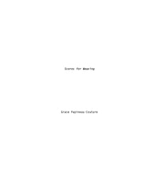 Scores for Weaving - Grace Papineau-Couture