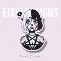 Vampire Girl Sticker