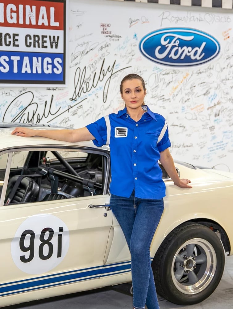Image of Shelby American Iconic Blue Team Shirt (Telluride)