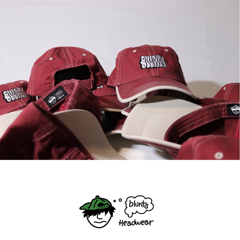 Image of (MAROON) BRICKS HAT BY BLUNTS HEADWEAR