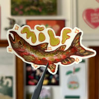 Image 3 of man i love fish(ing) king salmon sticker