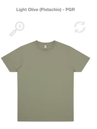 Image 2 of Pre-order light olive short sleeve logo t shirt