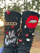 Image 1 of A Lil Bougie Slouch Socks (Black)