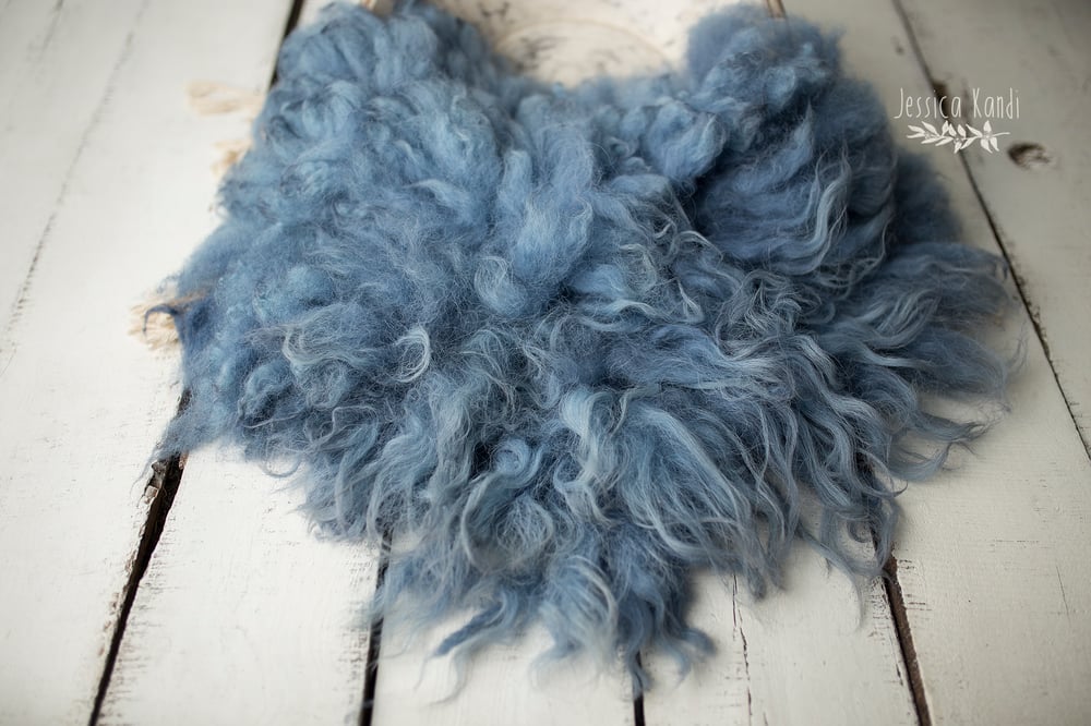 Image of Denim hand felted fur