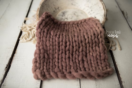 Image of Cocoa Mauve hand dyed knit layer