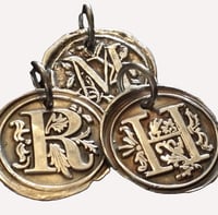 Image 1 of My Initial Silver Wax Seal Letter Pendant (SJ055)