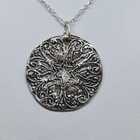 Image 1 of Silver French Floral Design Pendant (SJ045)